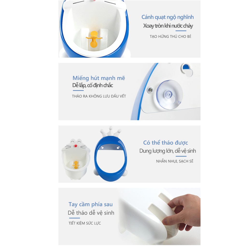 Bô tiểu bồn tiểu mini bệ vệ sinh trẻ em bô tiểu bé trai hình Doraemon thiên thần bé 12 tháng tuổi trở lên MA19 | BigBuy360 - bigbuy360.vn