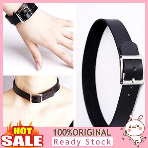 Vòng cổ choker giả da đính đinh tán phong cách cá tính dành cho nữ