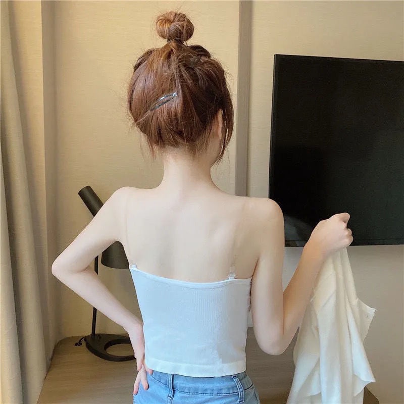 Áo Hai Dây Hở Vai Thắt Nơ Mẫu Mới Phong Cách Hàn Quốc Gợi Cảm Cho Nữ