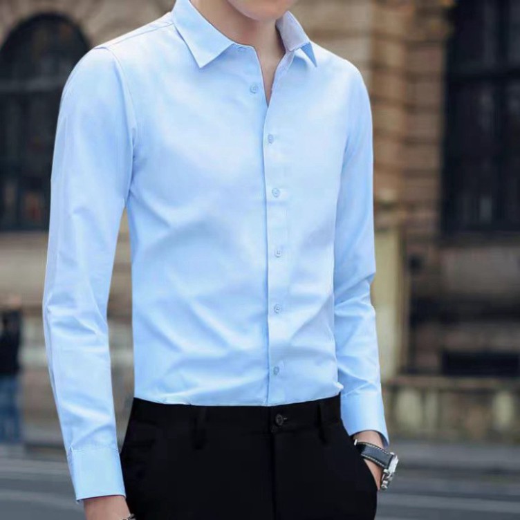 Áo sơ mi nam cao cấp - Chất liệu lụa , không nhăn, thoáng mát, thấm hút mồ hôi vip