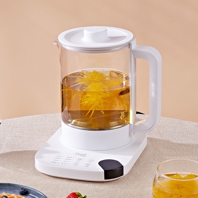 Ấm Trà Điện Tử Thông Minh Bằng Thủy Tinh borosilicate Đa Năng Cho Hộ Gia Đình
