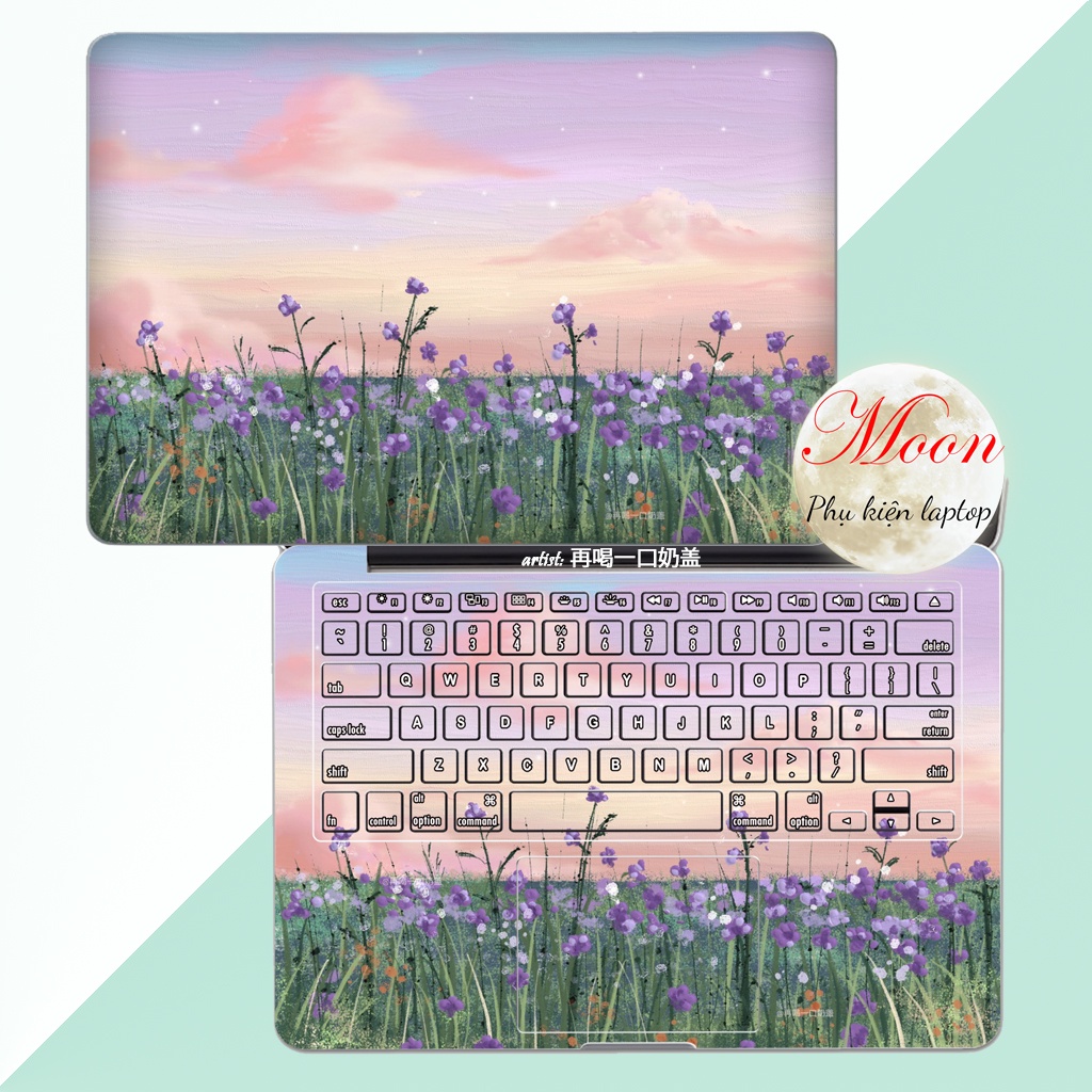 Skin Laptop Art4 Miếng Dán Máy Tính Nghệ Thuật Cho Tất Cả Các Dòng Máy Decal Laptop- phụ kiện moon