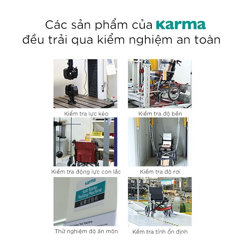 [ CHÍNH HÃNG KARMA ] Xe Lăn AGILE Bản Nâng Cấp bổ sung thêm các chức năng an toàn, tiện dụng