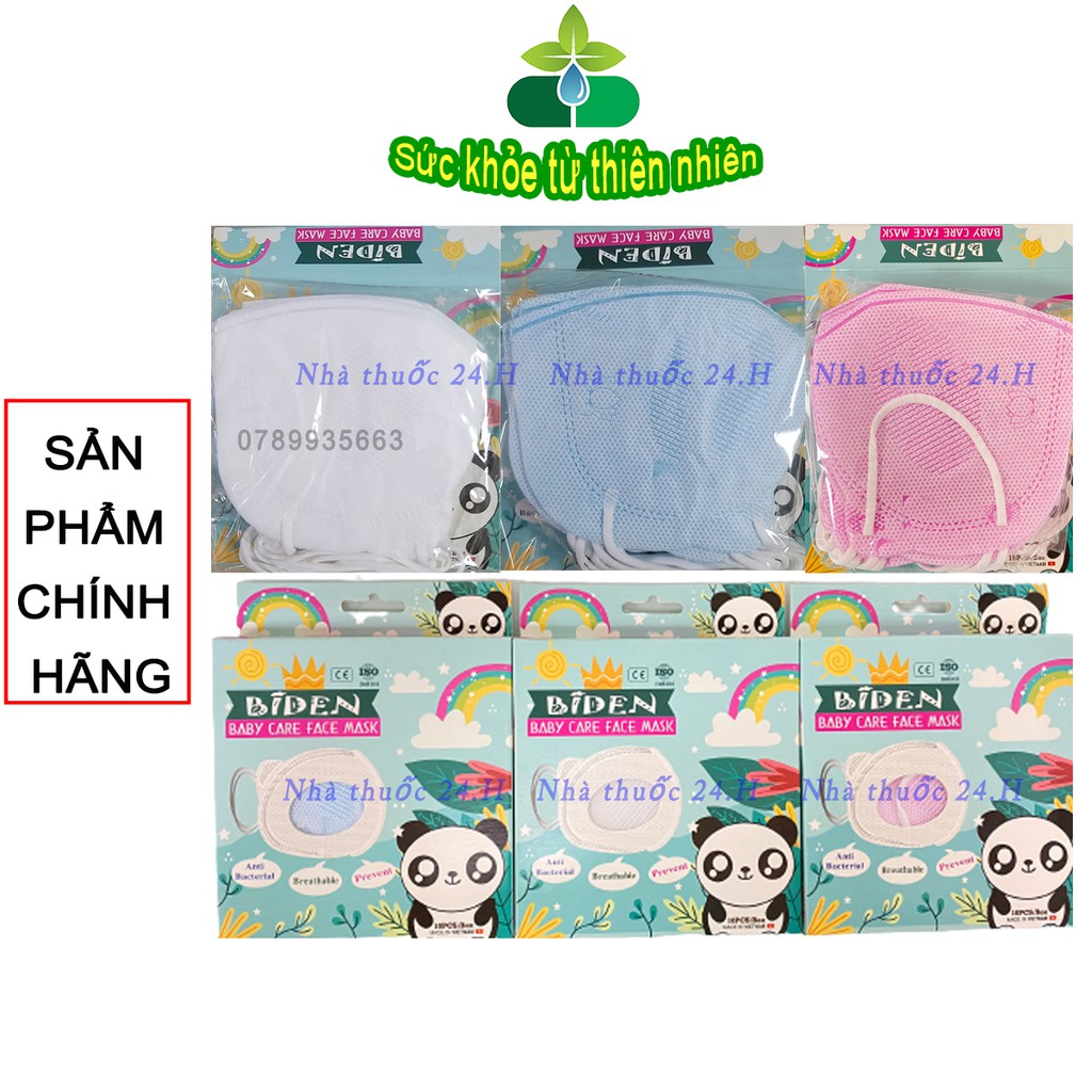 Khẩu Trang Gấu Panda Trẻ Em Hộp 10 Cái