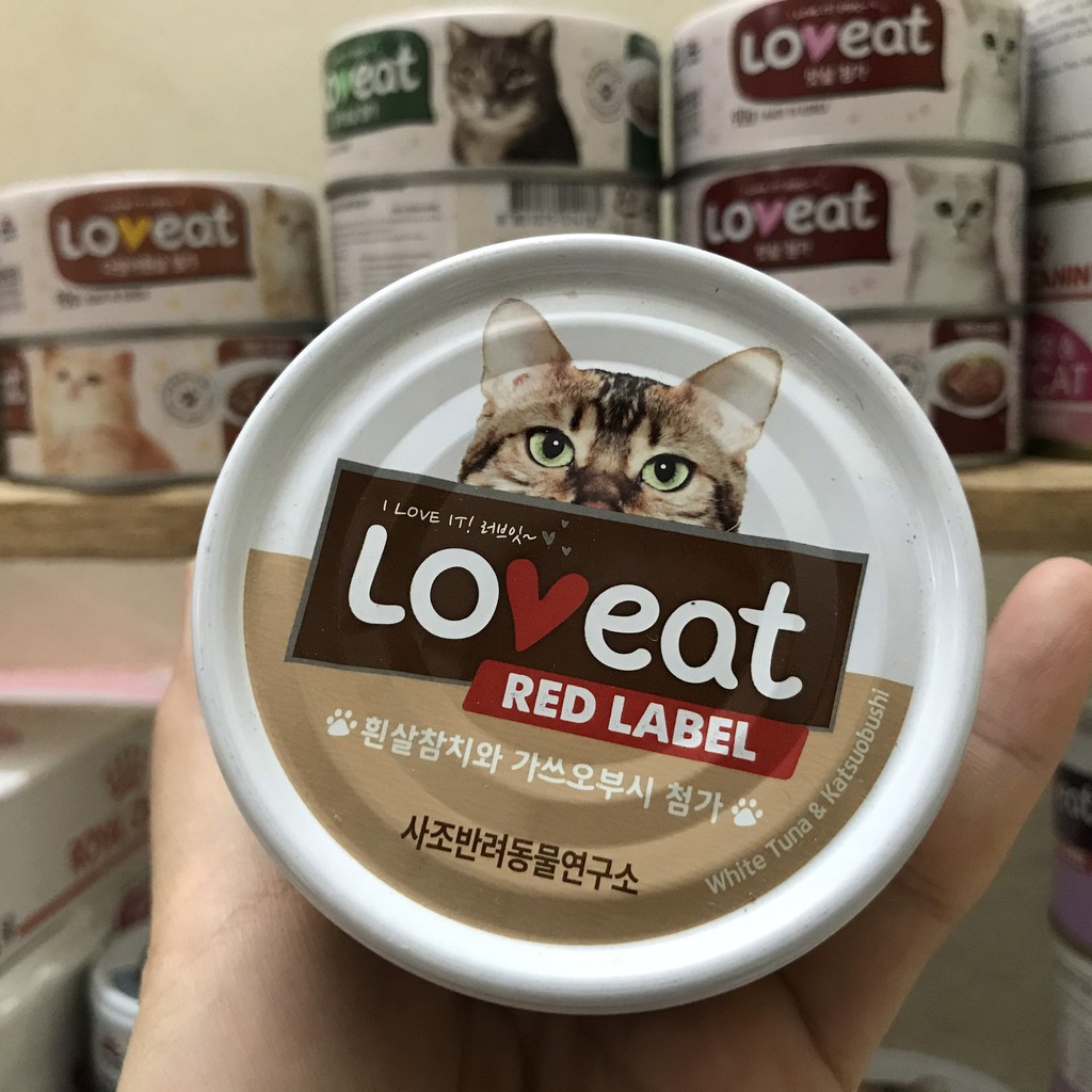 [Lon Lớn Tiết Kiệm] Pate cho mèo LOVEAT xuất xứ Hàn Quốc 160g | Pate mèo Loveat thơm ngon