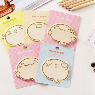 Giấy Ghi Chú Note Bánh Bao 💗 (Nhiều Màu Lụa Chọn)