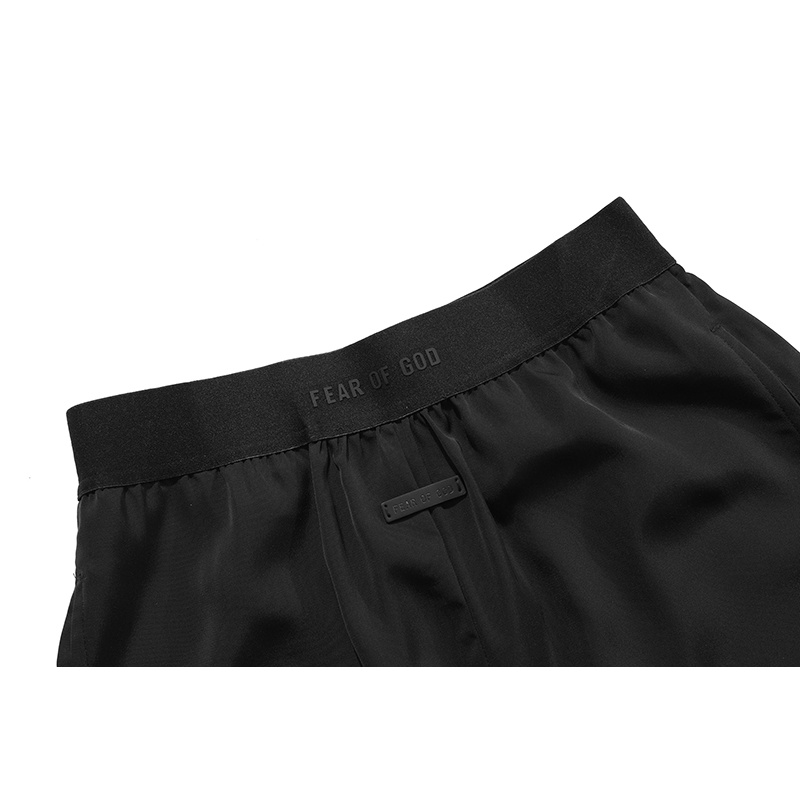 FEAR OF GOD Lounge Short 7th ESSENTIALS FOG 2022SS Homewear Black and White Sports Shorts Casual Loose