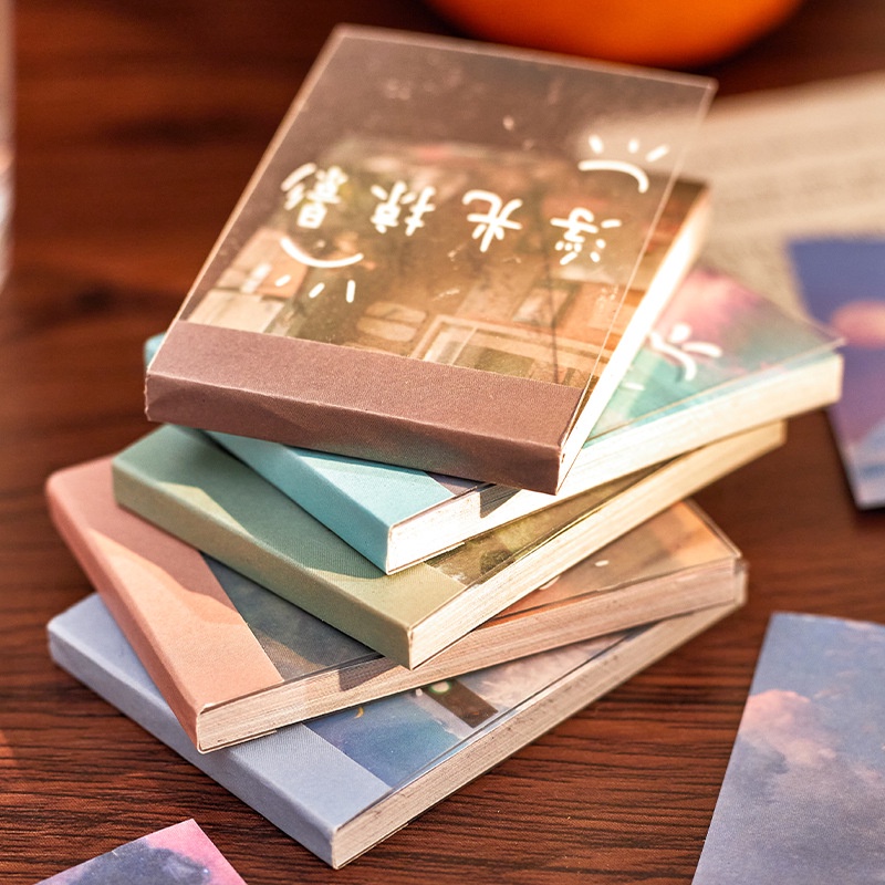 Bộ 30 Miếng Dán Hình Phong Cảnh Dễ Thương Dùng Trang Trí Diy