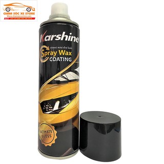 Chai Xịt Xóa Xước Và Đánh Bóng Bảo Vệ Sơn Xe Karshine Spray Wax Coating Tặng mút đánh 500ml Thái Lan chamsocxe