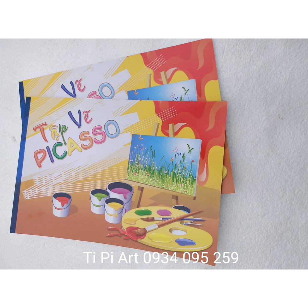 Vở vẽ A4 15 tờ, tập vẽ học sinh, tập vẽ Picasso