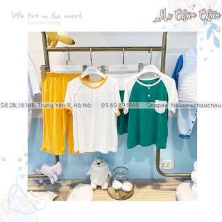 Nous kids cộc Trắng Vàng, Trắng Xanh (size  cho bé từ 2 đến 5 tuổi)