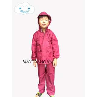 Bộ Áo Mưa Vải Dù Cho Bé - Đô