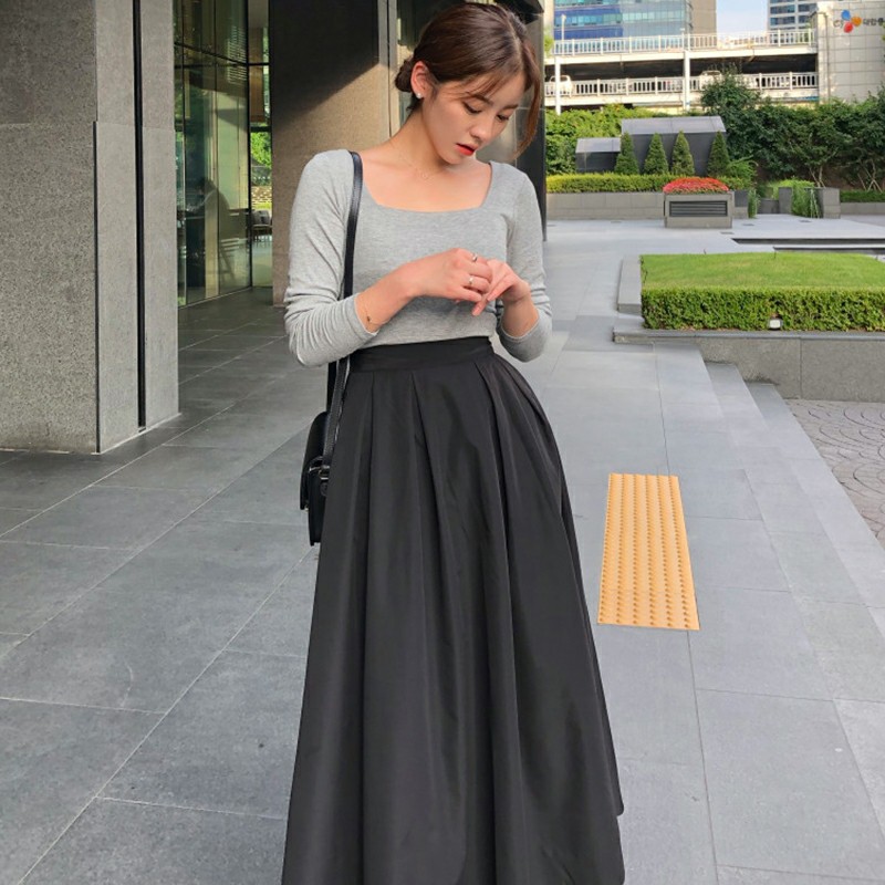 CHÂN VÁY XẾP LY VẢI KAKI ULZZANG