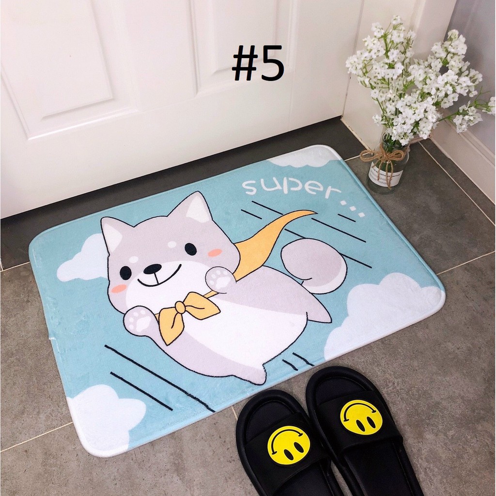 Thảm Chùi Chân Bằng Xốp In Họa Tiết Con Vật Dễ Thương – Dumi Shop