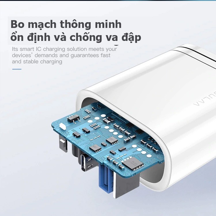 Cốc sạc nhanh 18W PD QC 3.0 iPhone Samsung CYKE