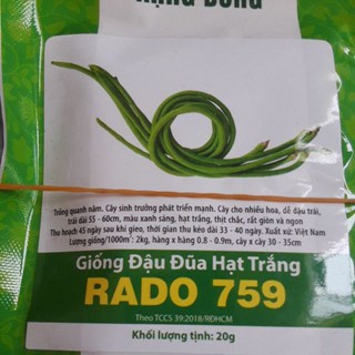 Hạt Giống Đậu Đũa Rạng Đông 20gram