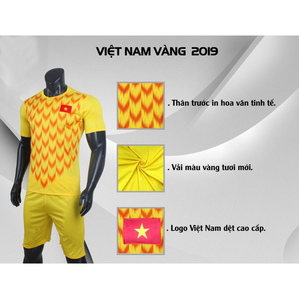 Áo bóng đá Việt Nam 2019 2020 đủ mầu hàng cao cấp