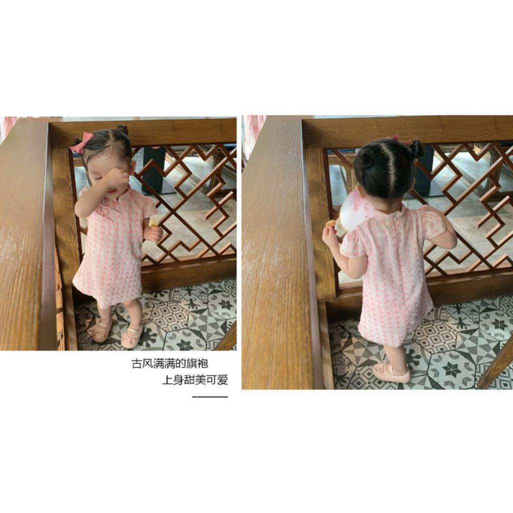 Đầm Sườn Xám Qipao Phong Cách Trung Quốc Cho Bé Gái