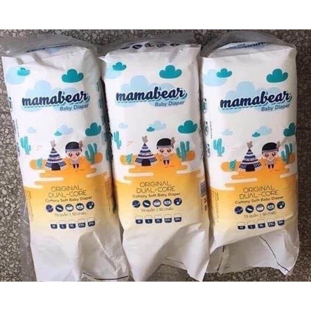 [Mã 11FMCGSALE1 giảm 40K đơn 250K] Bỉm Quần MAMABEAR MAMA BEAR xuất Mỹ combo 100M/100L/100XL/100XXL/100XXXL