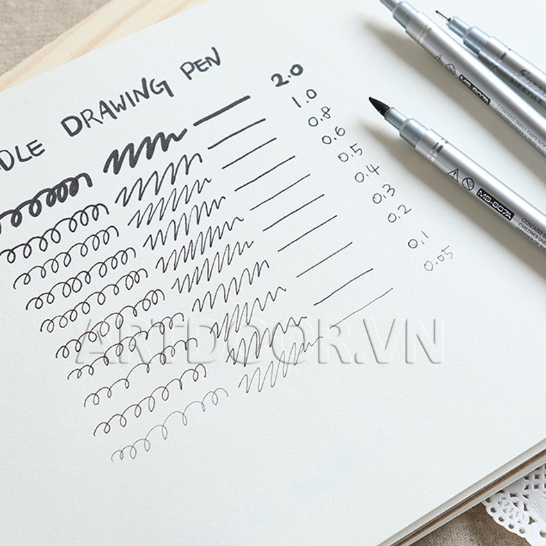 Bút line Kháng nước Superior chuyên dùng vẽ truyện tranh, manga