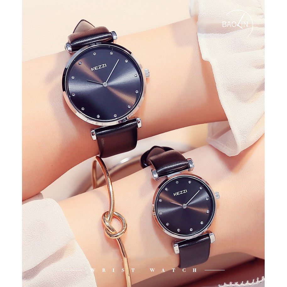 [Mã FAMAYFA2 giảm 10K đơn 50K] [HOT TREND] Đồng hồ nam nữ Kezzi 1646 dây da hàng chính hãng | BigBuy360 - bigbuy360.vn