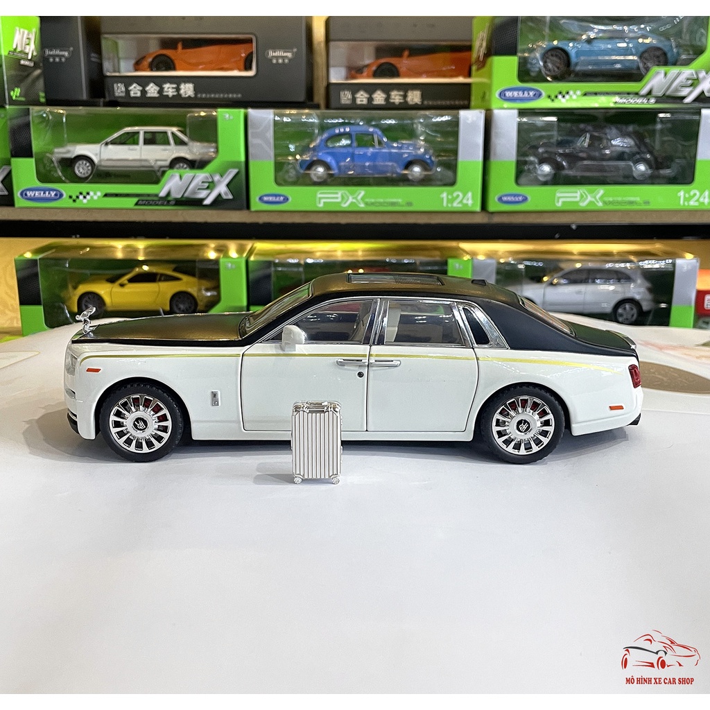 Mô hình xe ô tô kim loại Rolls-Royce Phantom VIII tỉ lệ 1:20 Carshop hãng Weituo màu trắng