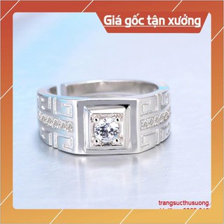 Nhẫn nam đính đá