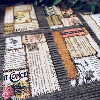 Thẻ Junk Journal phong cách Tim Holtz