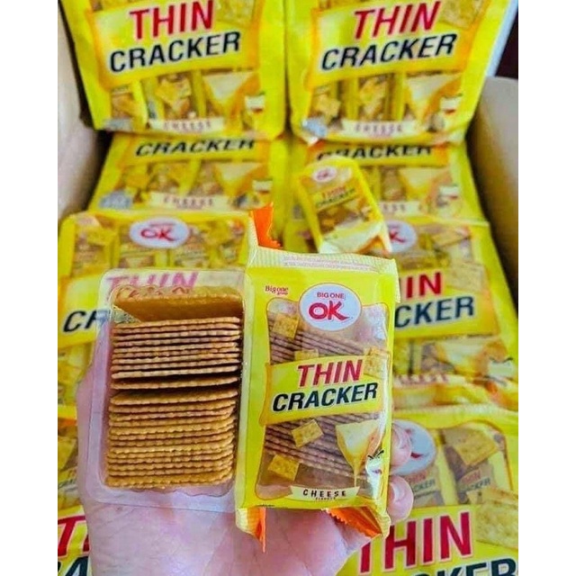 BÁNH QUY OK THIN CRACKER NHIỀU VỊ THÁI LAN