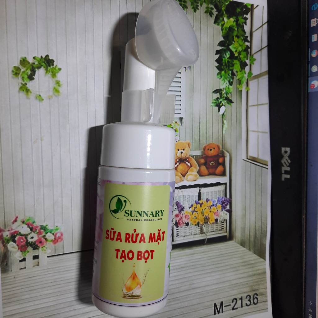 Sữa rửa mặt đầu cọ tạo bọt 100ml handmade