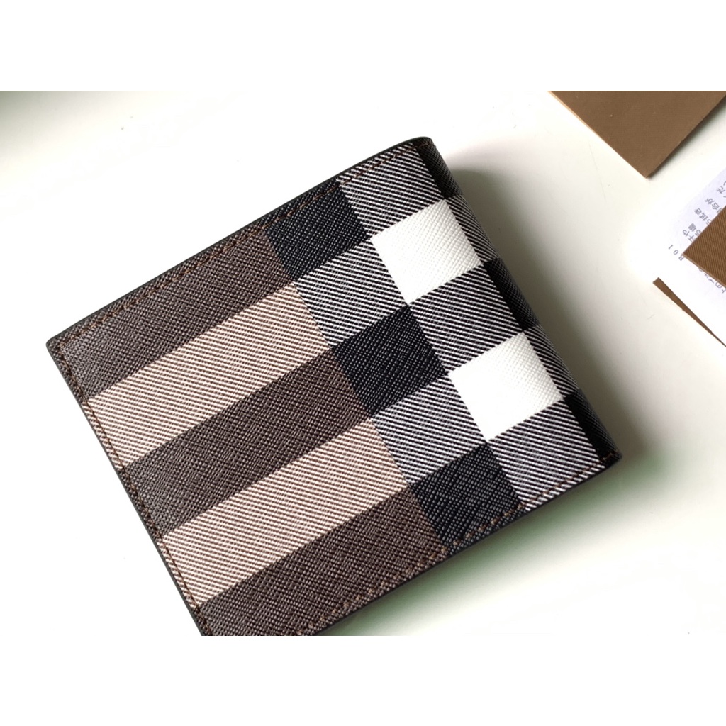 Ví nam da thật thời trang cao cấp Burberry BBR kiểu dáng cổ điển sang trọng