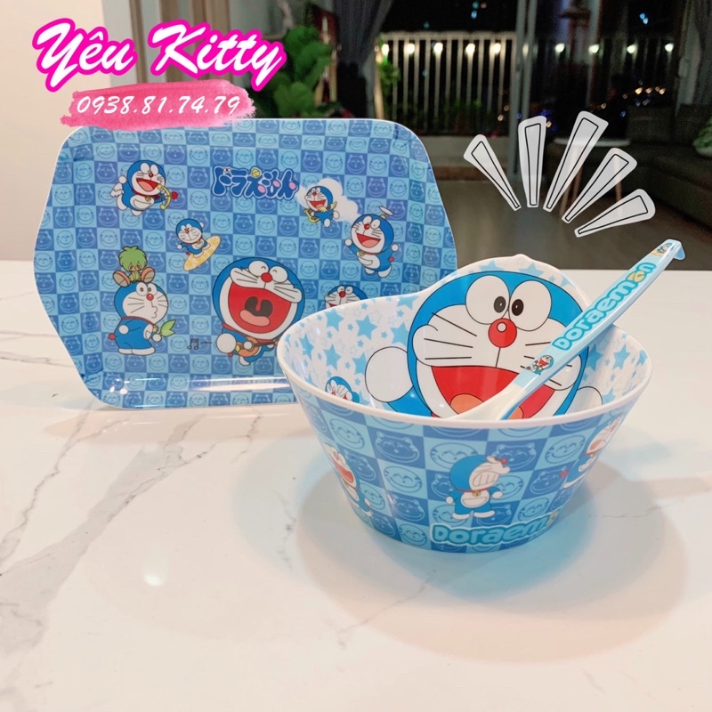 BỘ TÔ MUỖNG DĨA DORAEMON
