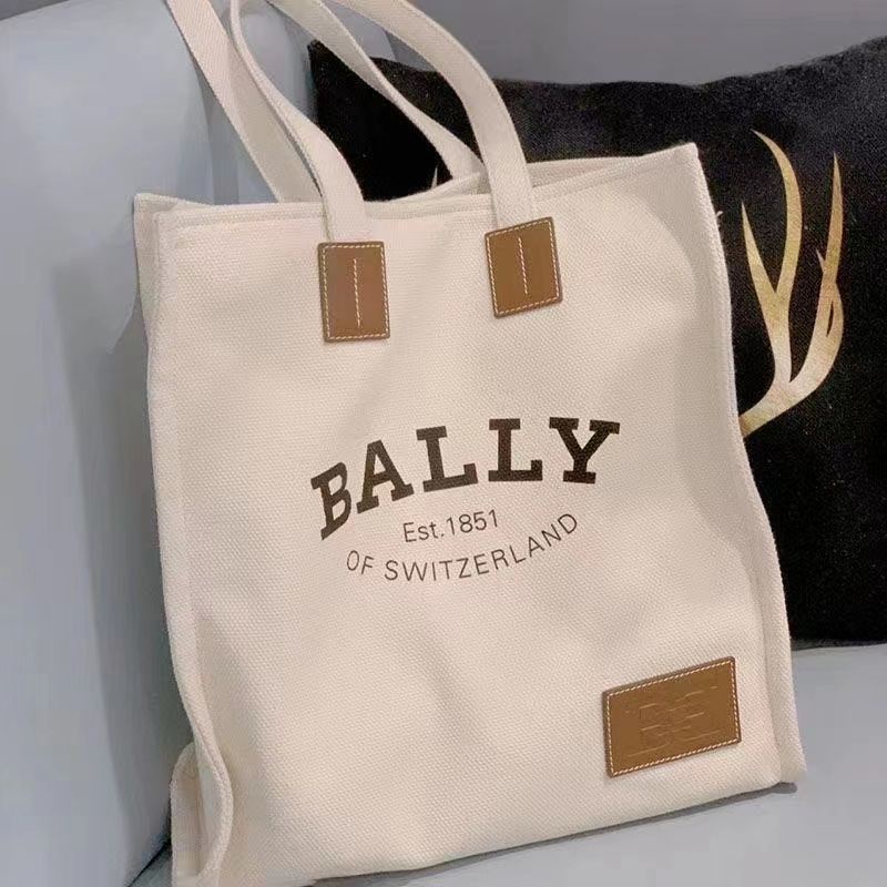 Bally BALLY Zhao Lusi Túi Xách Canvas Sức Chứa Lớn Phong Cách Mới Dễ Phối Đồ Có Khóa Hút