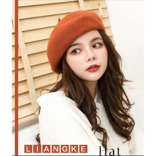 [llethuynga] Mũ Nồi Dạ Beret -llethuynga - nka0008