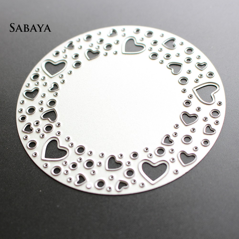 Khuôn cắt giấy thép carbon tạo khung viền tròn cho trang trí scrapbook