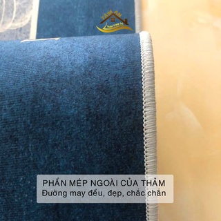 Set 2 thảm, Thảm bếp , Thảm lót sàn cao cấp hoạ tiết sang trọng kích thước 45x75cm và 45x150cm, Thảm trải sàn phòng bếp