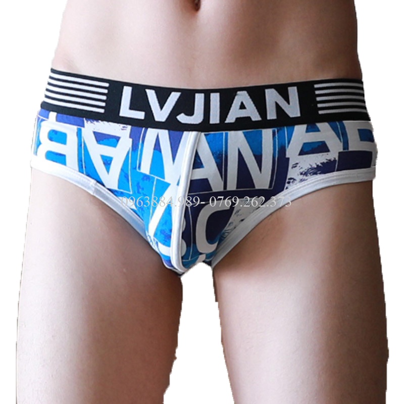 Quần lót nam chất cotton LV.02 dạng tam giác cạp bản rộng đẹp, hoạ tiết tươi vui cho anh em
