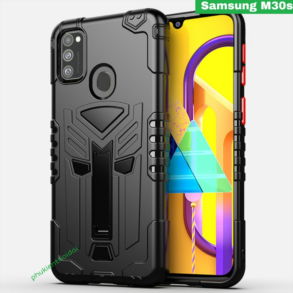 Ốp lưng Samsung M30s kiểu dáng giá đỡ siêu anh hùng cao cấp