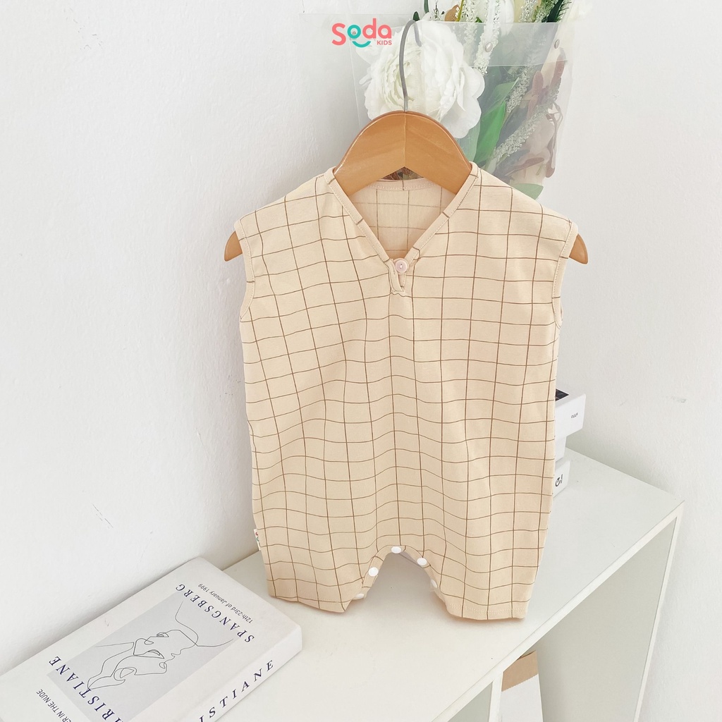 Body cho bé SODA KIDS Kewtie romper chất liệu cotton co giãn 4 chiều, phong cách Hàn Quốc