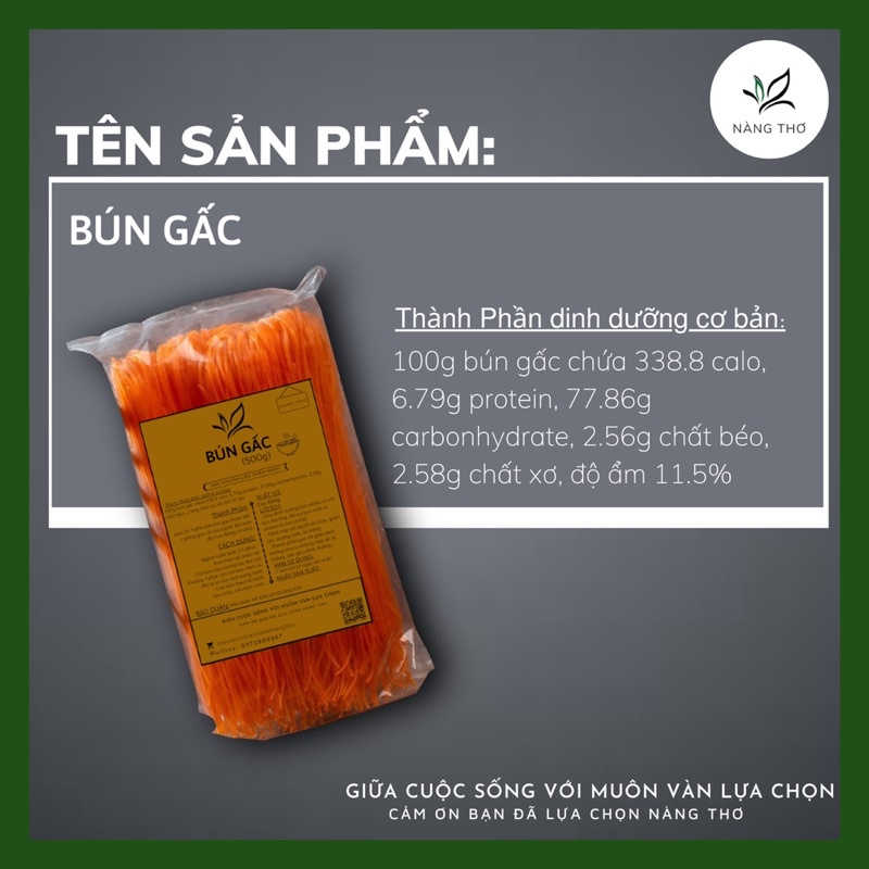 ĐẶC SẢN BÚN GẤC CAO BẰNG GIẢM CÂN  1000gr  - EAT CLEAN