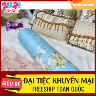 Vỏ gối ôm Cotton Poly họa tiết mẫu hoa trà xanh