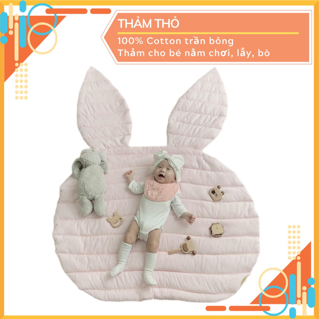 Thảm Đa Năng Rachel Baby Shop Cho Bé Nằm Chơi, Tập Lẫy, Tập Bò Êm Ái, Đáng Yêu