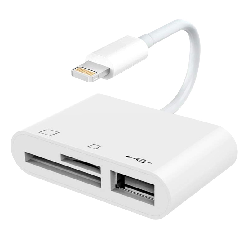 3 in 1 Lightening to USB Memory Card SD/TF Micro SD Card Reader for iPhone iPad