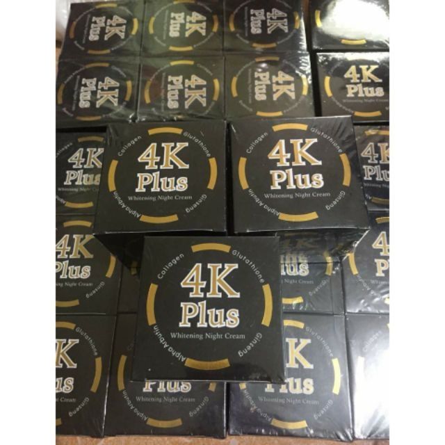 Kem Dưỡng Trắng Da Mặt Ban Đêm 4k Plus Whitening Night Cream Xuất Xứ Thái Lan