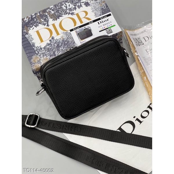 Túi đeo chéo dior logo dập sâu vào da hàng spf ful box TC114
