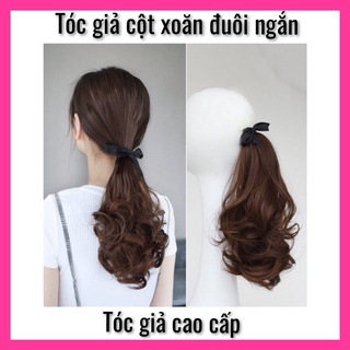 tóc giả cột xoăn đuôi thời trang nữ ✅tóc giả nữ freeship ✅