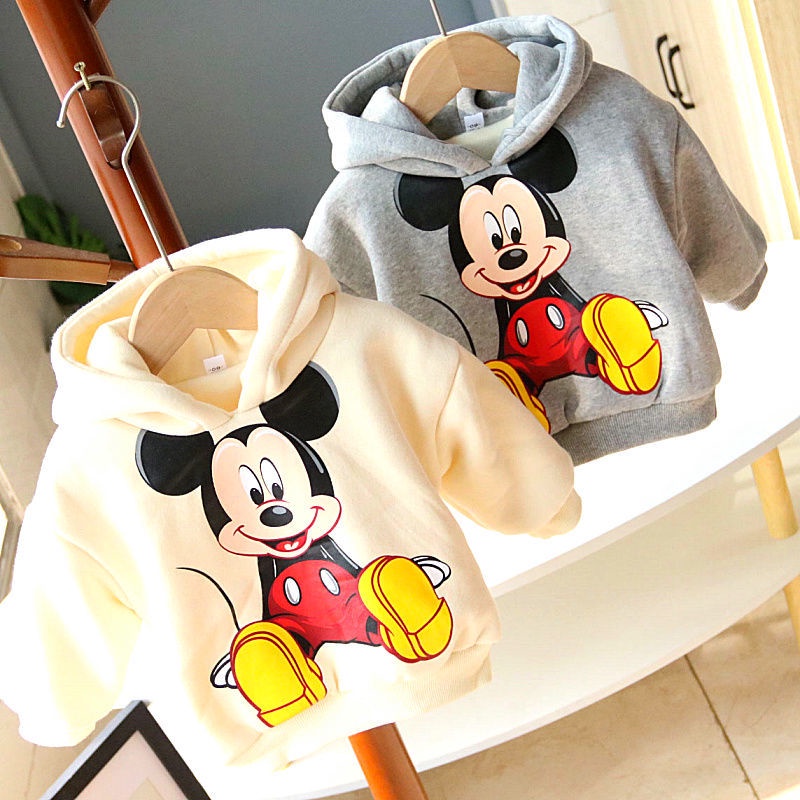 Áo khoác hoodie lông cừu dày dặn phong cách hàn quốc thời trang thu đông cho bé