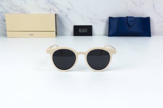 Kính mắt mèo trắng nude form nhỏ