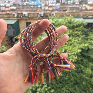 Vòng kumihimo rainbow