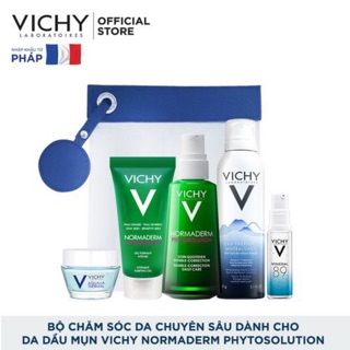 Bộ chăm sóc da vicchy dành cho da dầu mụn